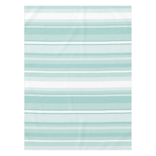 ミントグリーンストライプ テーブルクロス (正面)