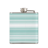 ミントグリーンストライプ フラスク (裏面)