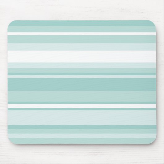 ミントグリーンストライプ マウスパッド (正面)