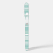 ミントグリーンストライプ Case-Mate iPhoneケース (裏面 / 左)