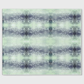 ミントグリーンスノーフレークラップ紙 ラッピングペーパー (フラット)