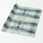 ミントグリーンスノーフレークラップ紙 ラッピングペーパー (アンロールド)