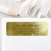 ミントグリーンセージグリーンリーホワイトニューアドレスRSVP ラベル (インサイチュ)