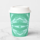 ミントグリーンタレフェイクデザイン 紙コップ (左)