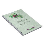 ミントグリーンダマスコフォトノートブック（80ページB&W） ノートブック (右側)