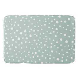ミントグリーンダルマチアスポット、ダルマチアドット点々のある、 バスマット