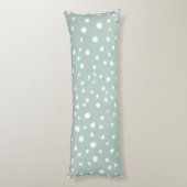 ミントグリーンダルマチアスポット、ダルマチアドット点々のある、 ボディピロー (裏面 (縦))