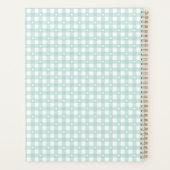 ミントグリーンチェック プランナー手帳 (裏面)