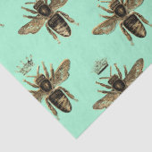 ミントグリーンデカップブラウンクイーンビーズオンミントグリーンデコページ 薄葉紙 (詳細)