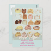 ミントグリーンデザートクッショコキャンディチョコレート ポストカード (正面/裏面)