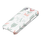 ミントグリーントライバルパターンモノグラムiPhone 5ケース Case-Mate iPhoneケース (下部)