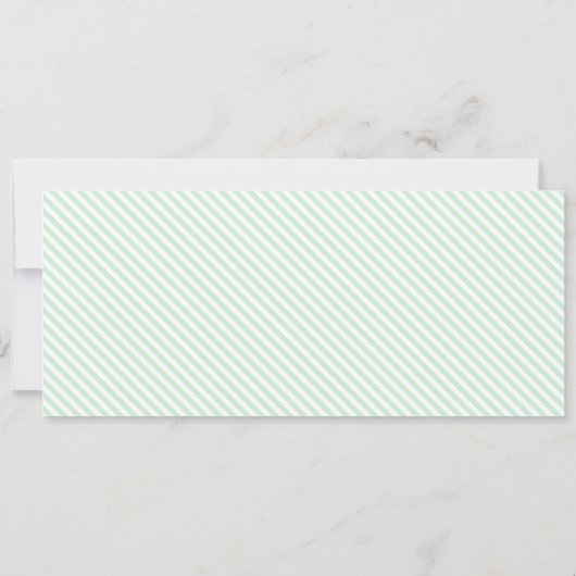 ミントグリーンハッピーファーザーの日ギフトバウチャーカード 招待状 (裏面)