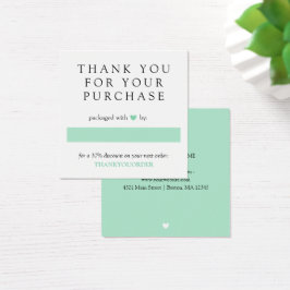 ミントグリーンハートご注文