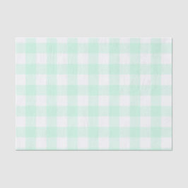 ミントグリーンバッファローチェックパターン 薄葉紙