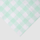 ミントグリーンバッファローチェックパターン 薄葉紙 (詳細)