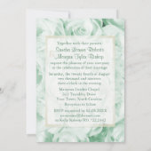 ミントグリーンバラフローラ結婚式招待状 招待状 (裏面)