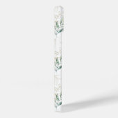 ミントグリーンパステルフローラグリーナリーパターン Case-Mate iPhoneケース (裏面 / 右)