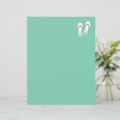 ミントグリーンビーチ結婚スリッパ文房具 (スタンド正面)