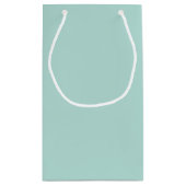 ミントグリーンファンシー渦巻き写真フレーム スモールペーパーバッグ (裏面)