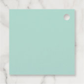 ミントグリーンブラッシュピンクゴールドジオメトリックブライズシャワー フェイバータグ (裏面)