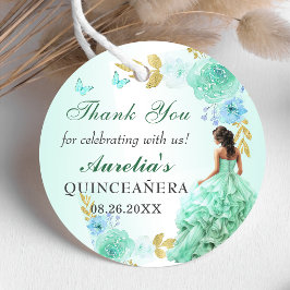 ミントグリーンプリンセスドレスキンセニェラ誕生日 フェイバータグ