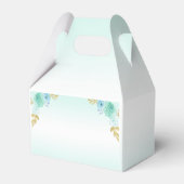 ミントグリーンプリンセスドレスキンセニェラ誕生日 フェイバーボックス (裏面サイド)