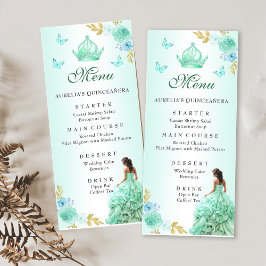 ミントグリーンプリンセスドレスキンセニェラ誕生日 メニュー