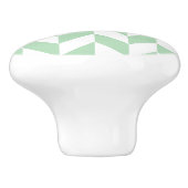 ミントグリーンヘリンボーンパターン セラミックノブ (側面)