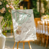 ミントグリーンベビーシャワーを待つことができる ポスター