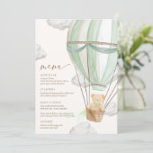 ミントグリーンベビーシャワーを待つことができる メニュー (スタンド正面)