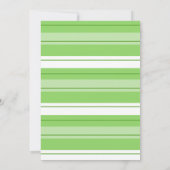 ミントグリーンベビーティー男女兼用 – ベビーシャワー 招待状 (裏面)