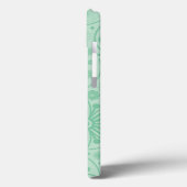 ミントグリーンペイズリーパターン Case-Mate iPhoneケース (裏面 / 左)