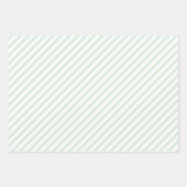 ミントグリーンホワイトストライプ紙包装シート ラッピングペーパーシート (正面2)