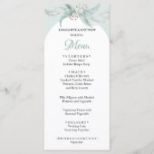 ミントグリーンユーカリ水のカラーハンド色彩の鮮やか メニュー (正面)