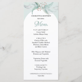 ミントグリーンユーカリ水のカラーハンド色彩の鮮やか メニュー