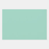 ミントグリーンラッピング紙ソフトパステルギフトラップ ラッピングペーパーシート (正面2)