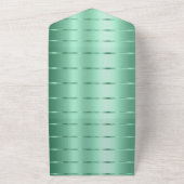 ミントグリーンリ結婚ボン オールインワン招待状 (外側)