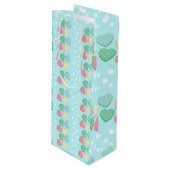 ミントグリーンワイン抱き枕 ワインギフトバッグ (正面アングル)