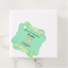 ミントグリーンヴィンテージボホーキンセニェラスペインのの恩恵 フェイバータグ