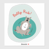 ミントグリーン図解入りの、写真付きのレトロ シール (シート)