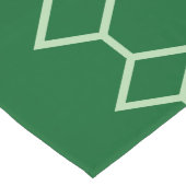 ミントグリーン垂直リニアダイヤモンド2025グリーン ロングテーブルランナー (コーナー)