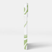 ミントグリーン大理石パターン iPhoneケース (右側面)