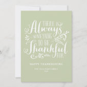 ミントグリーン常時感謝引用文感謝祭 シーズンカード (正面)