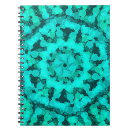 ミントグリーン幾何デザイン ノートブック