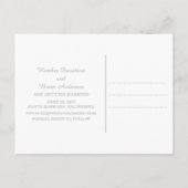 ミントグリーン微妙なダマスク日付ポストカードを保存 案内ポストカード (裏面)