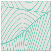 ミントグリーン抽象芸術モダン波状渦巻き ファブリック (クローズアップ)