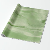 ミントグリーン染料水カラーラッピング紙 ラッピングペーパー (アンロールド)