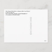 ミントグリーン水玉模様オンマルーンクリスマスはがき シーズンポストカード (裏面)