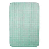 ミントグリーン水玉模様背景パターン バスマット (正面縦)