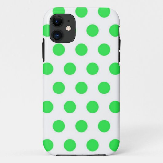 ミントグリーン水玉模様 Case-Mate iPhoneケース (裏面)